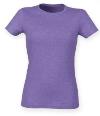 ST121 SK121 Women's stretch t-shirt heather purple colour image